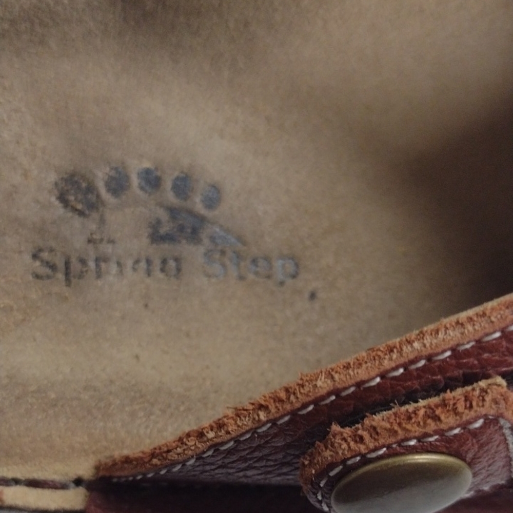 Spring Step Multicolor Leather Mules Size 39 (8.5) - Picture 2 of 9